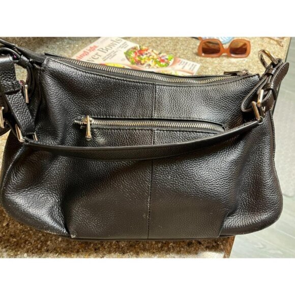 🆕Womens Black Genuine Leather Shoulder Bag Top Handle Handbag Ladies Purses - Picture 3 of 9